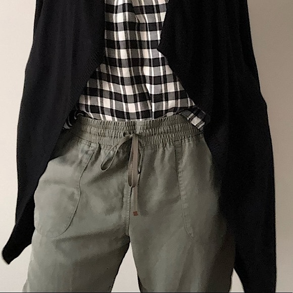 COUNTRY ROAD Khaki Jogger Relaxed Fit Elasticised Waist&Ankle Drawstring Size 14 - Picture 2 of 15